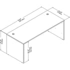 Bureau de bureau Bush Business Furniture Studio C - 72 po de largeur x 30 po de profondeur - gris storm (SCD272SG)-Conforme aux normes ANSI/BIFMA en matière de sécurité et de performance