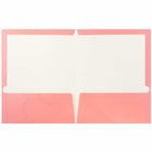 JAM Paper - Dossiers de présentation brillants laminés à deux pochettes - rose pâle - Paquet de 6-Taille: 9,5 x 11,5 pouces