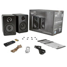 Kanto – Haut-parleurs étagères amplifiés YU6 avec Bluetooth et pré-ampli phono, noir mat-Les haut-parleurs Kevlar de 5,25 po et les haut-parleurs d'aigus à dôme en soie de 1 po offrent des aigus cristallins et des médiums équilibrés à merveille