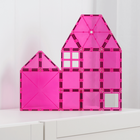 Connetix - Ensemble Caritatif Rose, Contenant 20 Pièces-Compatible avec toute la gamme Connetix ainsi qu'avec d'autres marques de tuiles magnétiques