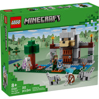 LEGO - Minecraft La Forteresse du Loup - 312 pièces-Ensemble d'aventure LEGO Minecraft The Wolf Stronghold et jouet de construction créatif