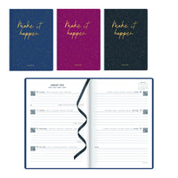 Letts - 2025 Agenda hebdomadaire Inspire - 8-1/4 po x 5-7/8 po - Collection assortie - Multilingue-L'avenir de la planification est ici. Blueline est fier de présenter l'application de rappels Blueline inkLink qui relie votre agenda à votre téléphone. Restez organisé comme jamais auparavant grâce à nos agendas Blueline et la technologie du Code QR. Priorisez des rappels, recevez des notifications, prennez des notes et dressez des listes de tâches. Disponible dès maintenant sur App Store et Google Play