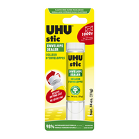 Bâton de colle pour enveloppes UHU-Formule sécuritaire, sans acide et non toxique, composée à 98 % d’ingrédients naturels