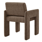 Modway - Daven Tissu Chaise de salle à manger rembourrée in Moka-Assemblée requise