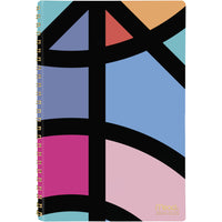 Mead - Agenda scolaire hebdomadaire/mensuel Shape It Up 2024-2025 - 5 3/4 po x 8 1/2 po - bleu - bilingue-12 mois de juillet 2024 à juin 2025