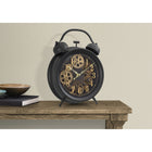 Monarch Specialties - Horloge - 12 po Rond - Mécanisme D'Engrenage - Brun - Transitionnel-Fabriqué à partir d'un cadre en plastique de qualité avec un design à double cloche, il est doté d'un mouvement à quartz sans tic-tac pour un chronométrage précis, vous assurant de ne jamais manquer un battement