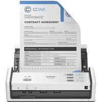 Brother -Scanner compact couleur sans fil ADS-1350W-Sa conception peu encombrante permet de garder votre bureau ou votre plan de travail propre, et son poids léger le rend pratique à déplacer partout où vous en avez besoin