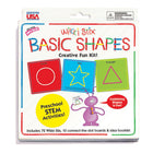  Wikki Stix - Kit de cartes de formes de base-Apprentissage pratique avec 72 Wikki Stix et 10 cartes de formes individuelles sous forme de points à relier