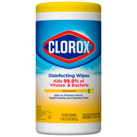 Clorox - Serviettes désinfectantes - citron frais - 75 lingettes-Boîte de 35 serviettes désinfectantes Clorox au parfum de citron frais.