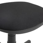 HOMCOM - Chaise de bureau pivotante sans accoudoirs à hauteur réglable avec roulettes - noir-Matériaux : tissu élastique (100 % polyester), éponge, acier, panneau multicouche