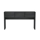 Manhattan Comfort - Console moderne Linda à 3 tiroirs - gris charbon-Console moderne pour entrée, salle à manger et salon