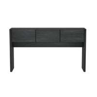 Manhattan Comfort - Console moderne Linda à 3 tiroirs - gris charbon-Console moderne pour entrée, salle à manger et salon