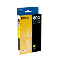 Cartouche d’encre Epson T802, jaune, rendement standard-Qualité photo supérieure à celle des photos de labo