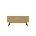 Manhattan Comfort - Meuble TV Marcus 53,14 po style Mid-Century Modern - Blanc-Assemblage à domicile requis Tout le matériel inclus