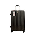 TRAVLR - Valise d'enregistrement légère à coque rigide, 24 po - Gris-Fabriqué en mélange PP/PC léger
