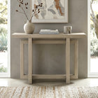 Hudson&Canal - Console Breslow 44" L - Aulne Blanc-Finition en blanc aulne aspect bois