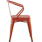 Modway - Promenade Chaise à manger - Rouge-Vaisseaux entièrement assemblés