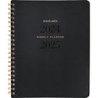 AT-A-GLANCE - Agenda scolaire hebdomadaire/mensuel Signature 2024-2025 - 8 3/8 po x 11 po - noir - anglais-13 mois avec onglets mensuels imprimés : juillet 2024 - juillet 2025