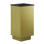 Modway - Quantum 18" Vanette de salle de bain - Or noir-Vanité de salle de bain moderne