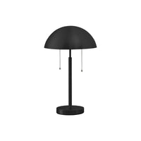 Monarch Specialties - Luminaire - 20 po H Lampe De Table - Métal Noir - Contemporain-Modernisez votre décoration intérieure avec cette lampe de table en métal noir d'inspiration rétro de 20 pouces de haut, dotée d'une base ronde et d'un abat-jour en forme de dôme en forme de champignon d'inspiration rétro, parfaite pour mettre en valeur une table de bout ou d'appoint, une table de nuit ou une table console