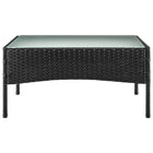 Manhattan Comfort - Ensemble de conversation moderne Imperia pour patio, 4 personnes, avec table basse - Noir et gris - Ensemble de 4-Garantie limitée du fabricant de 30 jours