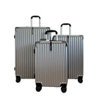 TRAVLR - Valise d'enregistrement légère à coque rigide, 24 po - Argent-Poignée de transport supérieure et latérale renforcée sur tous les modèles