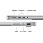 Apple - Portatif 14 po MacBook Pro - Puce M5 - 10-core GPU - SSD 1 To - Mémoire unifiée 16 Go - Argent - Anglais-Profitez d’un son limpide et d’un cadrage toujours parfait grâce à la caméra Center Stage 12 Mpx, aux trois micros de qualité studio et aux six haut-parleurs avec Audio spatial et prise en charge de Dolby Atmos