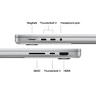 Apple - Portatif 14 po MacBook Pro - Puce M5 - 10-core GPU - SSD 1 To - Mémoire unifiée 24 Go - Argent - Anglais-Profitez d’un son limpide et d’un cadrage toujours parfait grâce à la caméra Center Stage 12 Mpx, aux trois micros de qualité studio et aux six haut-parleurs avec Audio spatial et prise en charge de Dolby Atmos