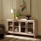 Modway - Evren 4 portes Vitrine de rangement sur le buffet - Ash-Charnières à fermeture douce