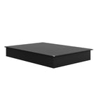 Nexera - Lit plateforme Valere Queen, Noir-Solution Économique : Économisez avec notre lit plateforme - pas besoin de sommier. Votre matelas repose directement sur le cadre robuste, alliant confort et rentabilité