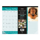 Blueline - 2026 Calendrier sous-main mensuel Amis fidèles - 22 po x 17 po - Bilingue-Image différente de chien à chaque mois 