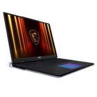 MSI - Ordinateurs portables de jeu TITAN 18 HX AI 18 po UHD+ 120Hz Mini LED, Intel Core Ultra 9-285HX, GeForce RTX 5080, 2 To Gen5 + 2 To Gen4 SSD, 64 Go RAM, Windows 11 Professionnel, Noir foncé-Stockage sur disque dur/SDD: 2 To Gen5x4 + 2 To Gen4x4 NVMe PCIe SSD