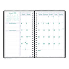 Blueline - 2026 Agenda Timanager 5-jour hebdomadaire/mensuel 13 mois - 9-1/16 po x 5-7/8 po - Noir - Anglais-Chaque page double comporte des cases pour les priorités quotidiennes, les appels téléphoniques, la correspondance et les notes personnelles