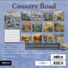 DateWorks - 2026 Mini Calendrier Mural 16 Mois - 7 po x 7 po - Route de Campagne - Anglais -13 images de haute qualité imprimées sur du papier Premium