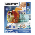 Discovery - Kit de moteur hybrideDIY (à monter soi-même)-Assemblez un modèle détaillé de moteur hybride à 3 cylindres avec pistons mobiles, un vilebrequin rotatif, des vannes qui s’ouvrent et des effets lumineux de moteur électrique pour un apprentissage STIM pratique