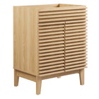 Modway - Render 24" Armoire de toilette de salle de bain (lavabo non inclus) - Chêne-7