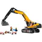 LEGO - Excavatrice de chantier City jaune - 633 pièces-Comprend un camion pelleteuse, 2 barrières de cordon et 3 ouvriers de construction LEGO
