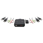 IOGEAR - Commutateur KVM avec câble USB DisplayPort 4K à 2 ports-Commutateur d'ordinateur DisplayPort