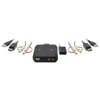 IOGEAR - Commutateur KVM avec câble USB DisplayPort 4K à 2 ports-Commutateur d'ordinateur DisplayPort
