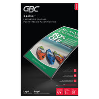 Swingline - Pochettes de plastification EZUse - 5 mil - format légal -Obtenez des résultats exceptionnels grâce à ces pochettes de plastification d’une précision irréprochable et faciles à utiliser, la protection UV prévient la décoloration des documents. 