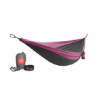 Grand Trunk - Hamac Double Deluxe avec sangles - Charbon et magenta-Coutures renforcées à triple verrouillage