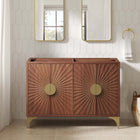 Modway - Daylight 48" Meuble de toilette de salle de bain compatible double lavabo (non inclus) - Noyer-Bassin d’évier non inclus