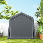 Outsunny - Tente de rangement de jardin 7,9 pi x 6,6 pi-Grandes portes zippées offrant intimité et accès facile  
