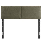 Modway - Lindee Tissu Boucle Tête de lit King, Sage-Pieds en bois