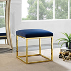 Modway - Anticipate Ottoman in Marine d’or-Sellerie en velours en polyester