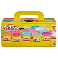 Play-Doh - Pack de 18 pots imagination-Laissez libre cours à l'imagination des enfants : du matériel de loisirs créatifs aux petits cadeaux et jeux pour les fêtes d'anniversaire, ce lot de pots Play-Doh aux couleurs variées est prêt pour toutes les occasions créatives