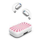 MyBat - Écouteurs Open-Ear XL Design Lab - Blanc - Candy Swirl-Motif « Candy Swirl » stylé, issu de la collection Design Lab