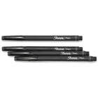 Sharpie - Stylos Sharpie, pointe feutre, pointe fine (0,4 mm), noir, 4 unités-L'encre ne traverse pas le papier et est sans acide et de qualité archive