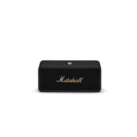 Marshall - Emberton III Enceinte Bluetooth portable et étanche - Noir et Laiton-L’Emberton III délivre le son signature de Marshall avec le Dynamic Loudness, une fonction qui ajuste l’équilibre tonal pour un son pur quel que soit le volume