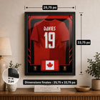 Frameworth - Coupe du Monde FIFA 2026 Officielle Canada Alphonso Davies Cadre Réplique de Maillot - 25,75 po x 33,75 po-7